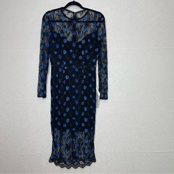Dress The Population Sophia Floral Embroidered Lace Dress S - Picture 2 of 5